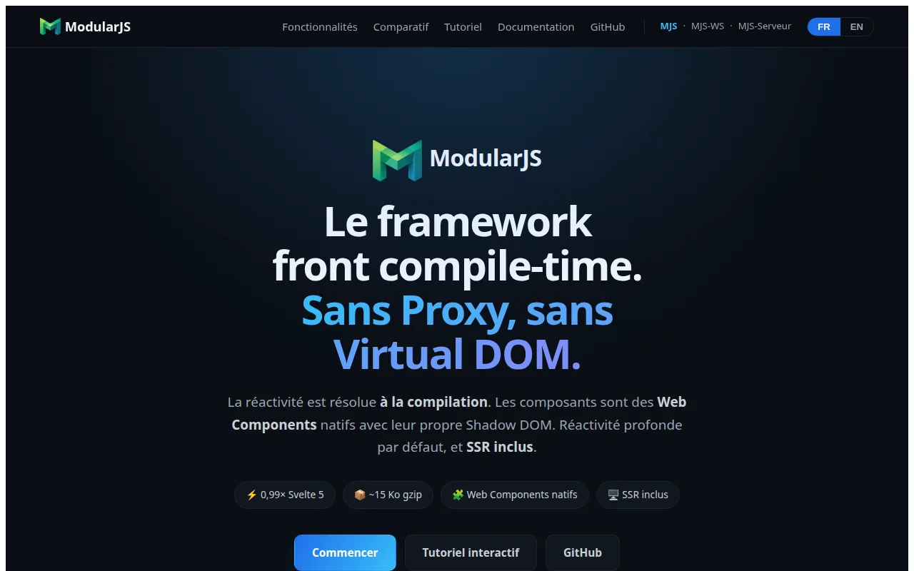 ModularJS — le framework