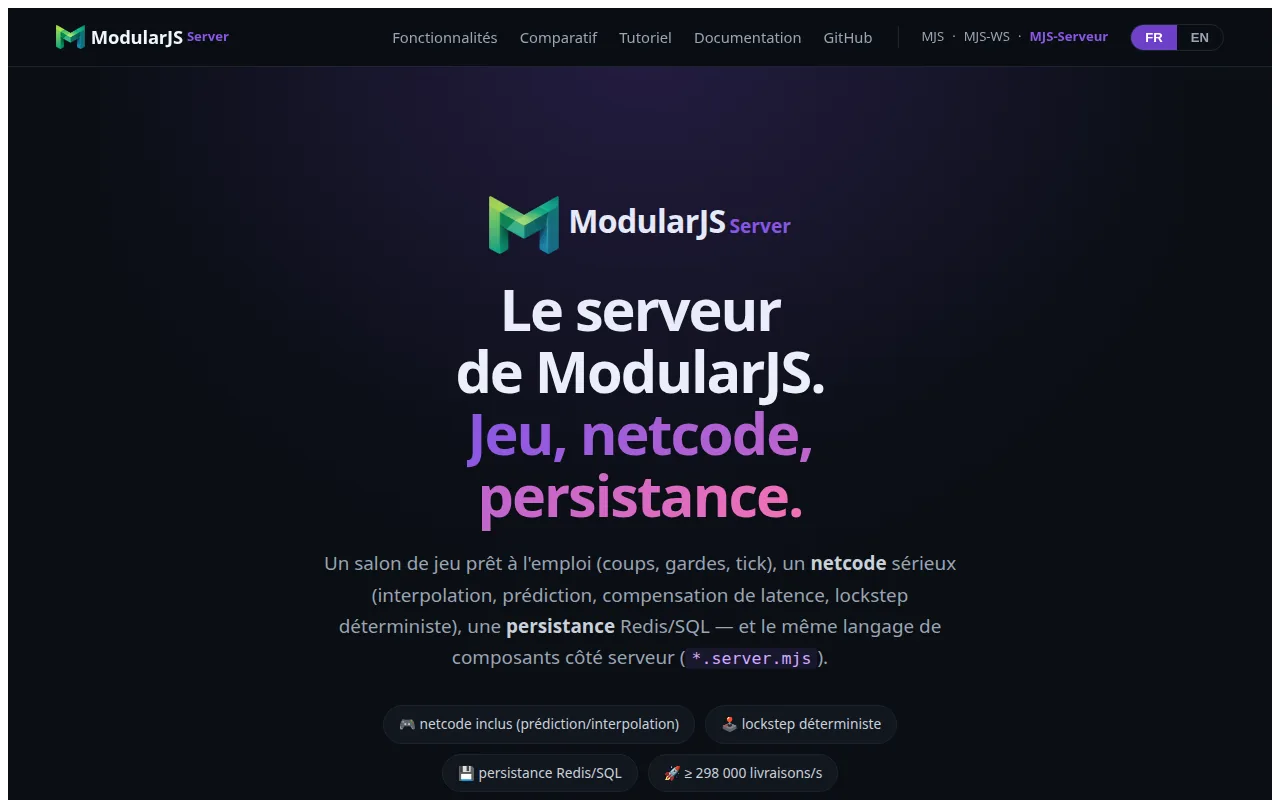 ModularJS Serveur